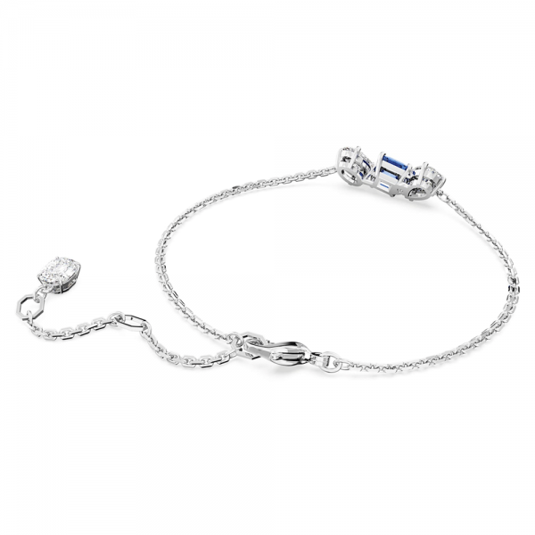 Swarovski Mesmera ezüst színű karkötő kék kristállyal 5668359