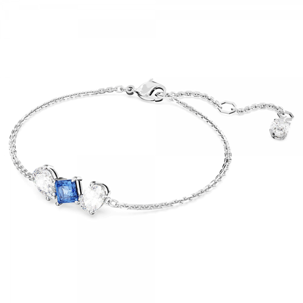 Swarovski Mesmera ezüst színű karkötő kék kristállyal 5668359