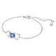 Swarovski Mesmera ezüst színű karkötő kék kristállyal 5668359