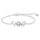 Swarovski Mesmera ezüst színű karkötő rózsaszín kristállyal 5668361