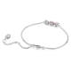 Swarovski Mesmera ezüst színű karkötő rózsaszín kristállyal 5668361