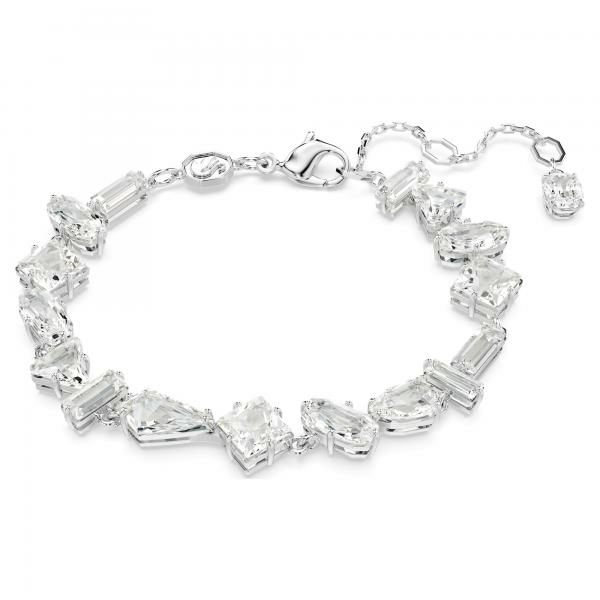 Swarovski Mesmera ezüst színű karkötő vegyes metszésű kristályokkal 5661529