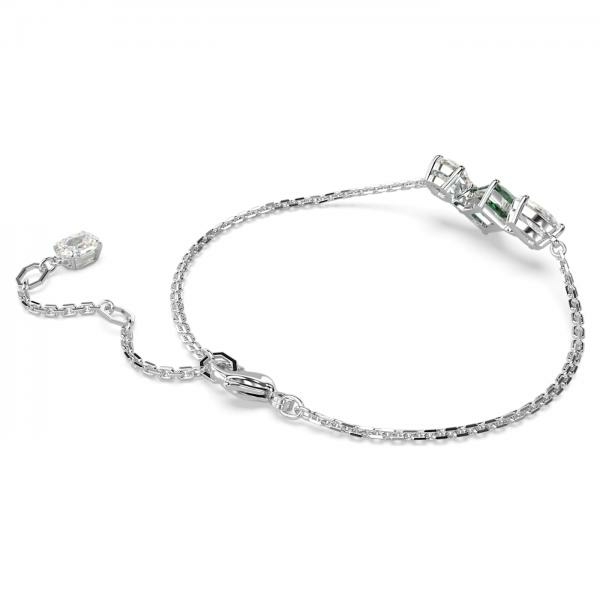Swarovski Mesmera ezüst színű karkötő zöld kristállyal 5668360