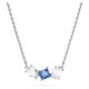 Swarovski Mesmera ezüst színű nyaklánc kék kristállyal 5673561