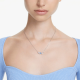 Swarovski Mesmera ezüst színű nyaklánc kék kristállyal 5673561