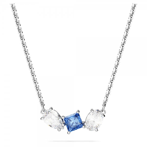 Swarovski Mesmera ezüst színű nyaklánc kék kristállyal 5673561