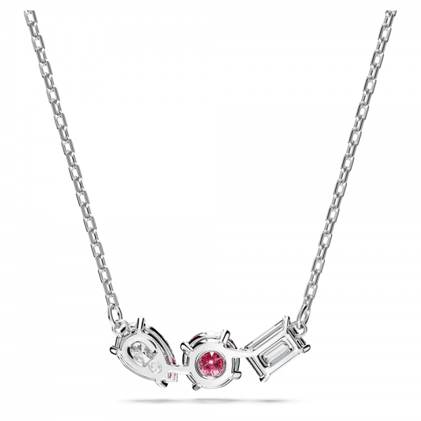 Swarovski Mesmera ezüst színű nyaklánc rózsaszín kristállyal 5673560