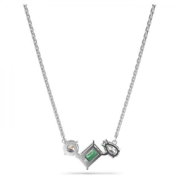 Swarovski Mesmera ezüst színű nyaklánc zöld kristállyal 5668278
