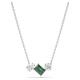 Swarovski Mesmera ezüst színű nyaklánc zöld kristállyal 5668278