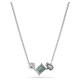 Swarovski Mesmera ezüst színű nyaklánc zöld kristállyal 5668278