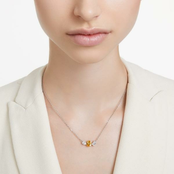 Swarovski Mesmera nyaklánc sárga és fehér kristállyal 5668277
