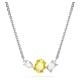 Swarovski Mesmera nyaklánc sárga és fehér kristállyal 5668277