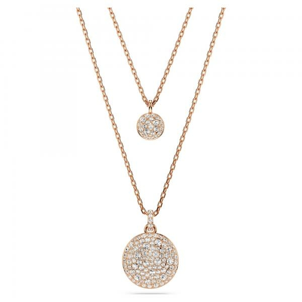 Swarovski Meteora dupla soros rozé nyaklánc 5683449