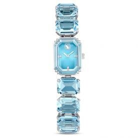 Swarovski Millania ezüst színű óra kék kristállyal 5630840