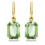 Swarovski Millenia arany színű fülbevaló nagy zöld kristállyal 5676071