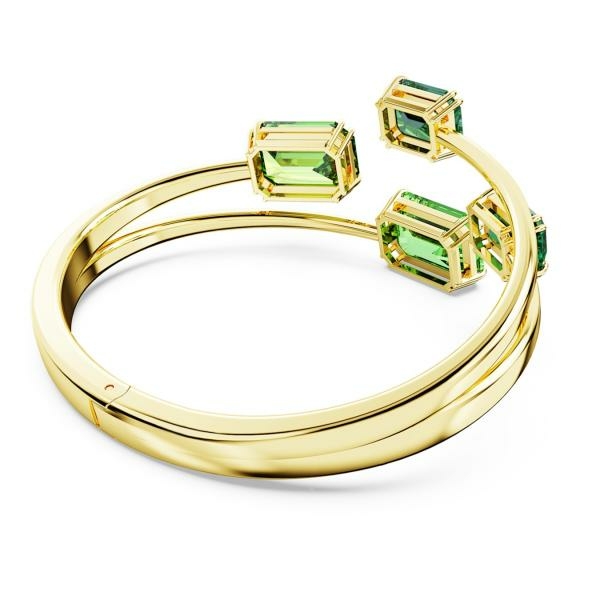 Swarovski Millenia arany színű karperec zöld kristályokkal 5671246