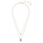 Swarovski Millenia dupla rozé nyaklánc rózsaszín kristállyal 5640558