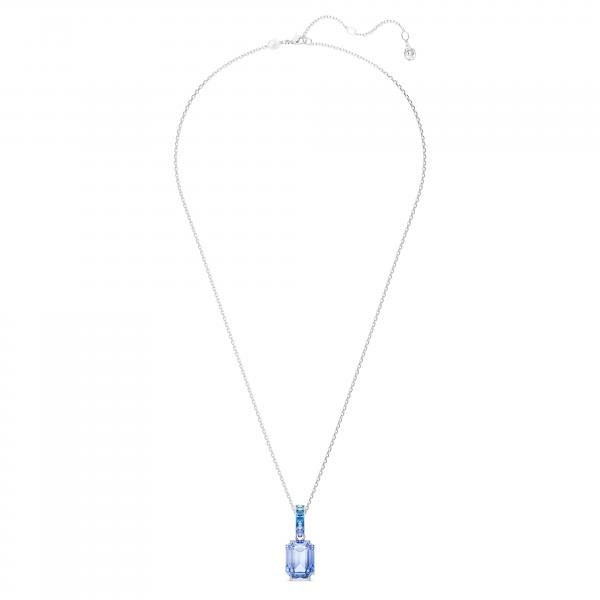 Swarovski Millenia ezüst színű nyaklánc kék szögletes kristállyal 5696518