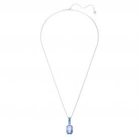 Swarovski Millenia ezüst színű nyaklánc kék szögletes kristállyal 5696518