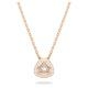 Swarovski Millenia rozé nyaklánc háromszög alakú rózsaszín kristállyal 5640292