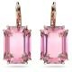 Swarovski Millenia rózsaszín téglalap alakú kristály rozé fülbevaló 5619502