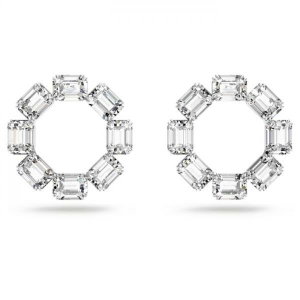 Swarovski Millenia szögletes csiszolású karika fülbevaló 5618629