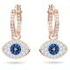 Swarovski Nazar szeme rozé függő fülbevaló kristályokkal 5425857