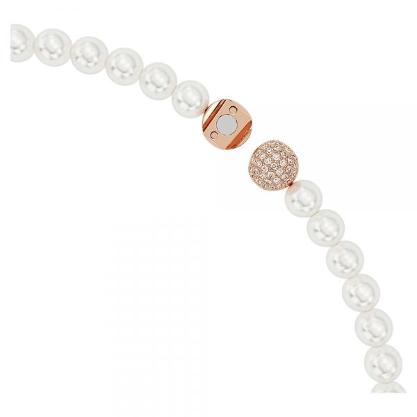 Swarovski Nice kristálygyöngy nyaklánc rozé tollal 5669221