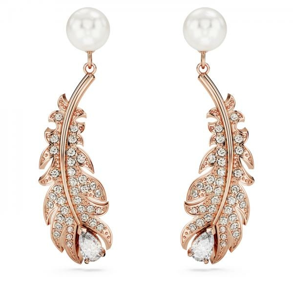 Swarovski Nice rozé toll függő fülbevaló gyönggyel 5663487