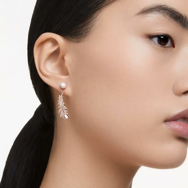 Swarovski Nice rozé toll függő fülbevaló gyönggyel 5663487