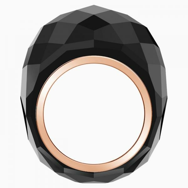 Swarovski Nirvana rozé fekete gyűrű 