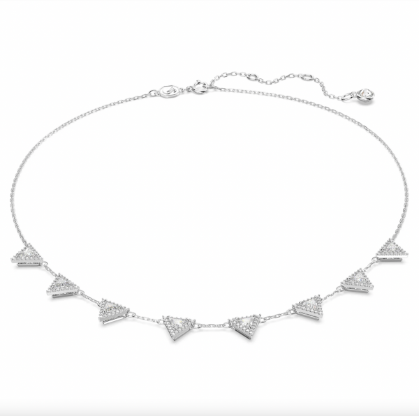 Swarovski Ortyx ezüst színű nyaklánc háromszög kristályokkal 5643021