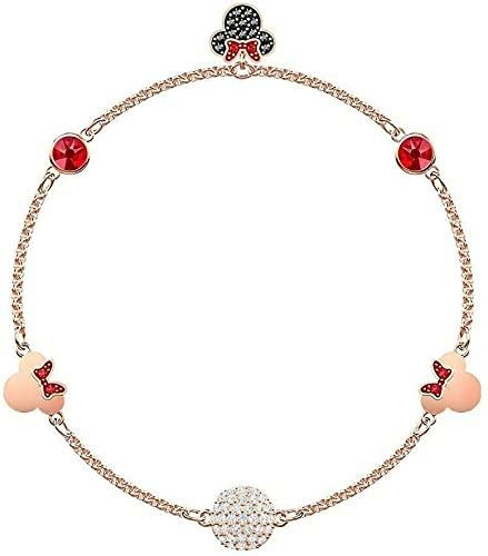 Swarovski Remix rozé karkötő Minnie egérrel 