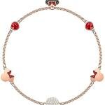 Swarovski Remix rozé karkötő Minnie egérrel 