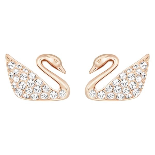 Swarovski Rozé fülbevaló swarovski hattyúval 5144289