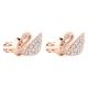 Swarovski Rozé fülbevaló swarovski hattyúval 5144289