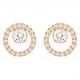 Swarovski Rozé kör fülbevaló swarovski kristállyal 5692263