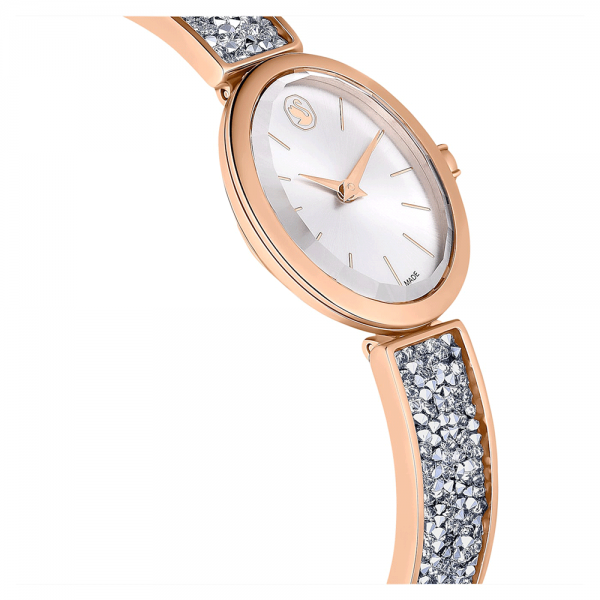 Swarovski Rozé női óra ovális számlappal szürke kristályokkal 5656851