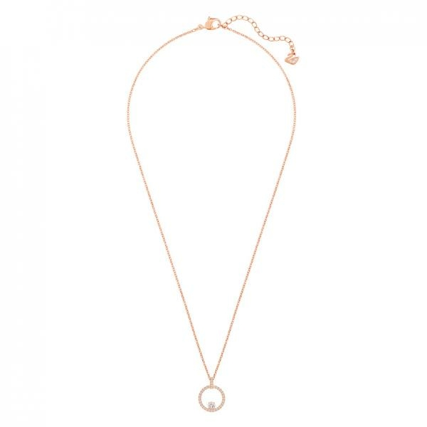 Swarovski Rozé nyaklánc swarovski kör medállal 5202446