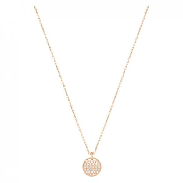Swarovski Rozé nyaklánc swarovski pávé körrel 5265913