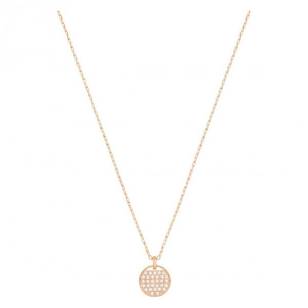 Swarovski Rozé nyaklánc swarovski pávé körrel 5265913