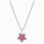 Swarovski Rózsaszín trópusi virág nyaklánc 5519248