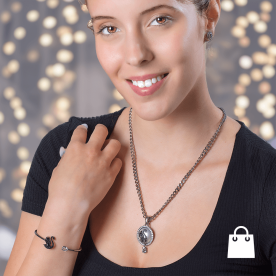 Swarovski Ruthénium bevonatú hattyús szett - szett