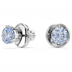Swarovski Solitaire ezüst színű fülbevaló kék kristállyal 5725002