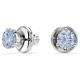 Swarovski Solitaire ezüst színű fülbevaló kék kristállyal 5725002