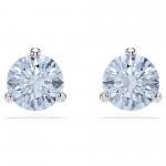 Swarovski Solitaire ezüst színű fülbevaló kék kristállyal 5725002