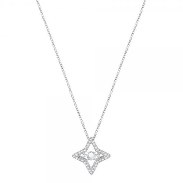 Swarovski Sparkling dance csillag alakú ezüst színű nyaklánc mozgó kristállyal 5349654