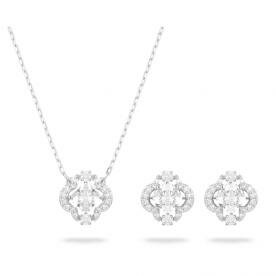 Swarovski Sparkling dance lóhere ezüst színű ékszer szett 5642929