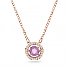 Swarovski Sparkling dance rozé nyaklánc lila kristállyal 5620551