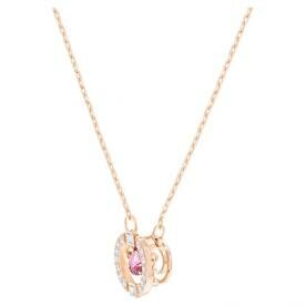 Swarovski Sparkling dance rozé nyaklánc piros kristállyal 5279421